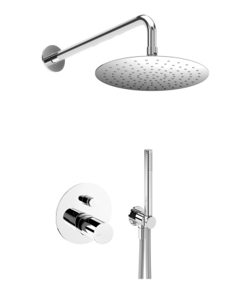 Система скрытого монтажа Bruma Adagio на 2 потока Set 193 130 1 CR, верхний душ 300мм Chrome